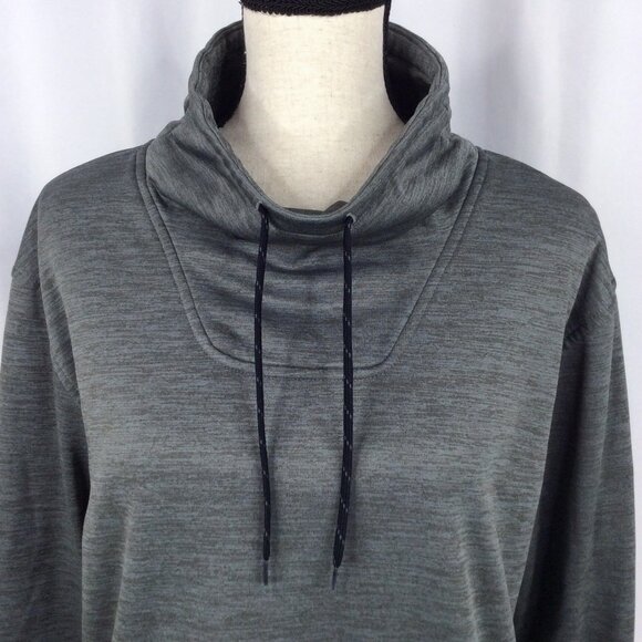 Columbia Funnel Neck Pullover Sweatshirt Womens Size XXL 2XL Black Gray Hiking - Picture 9 of 12